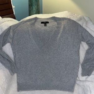 Grey v neck sweater